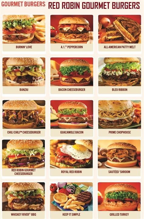 red robbin menue|red robin menu online ordering.